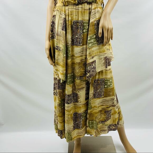 Vintage Farouche Peplum Waist Maxi Dress - Picture 3 of 11